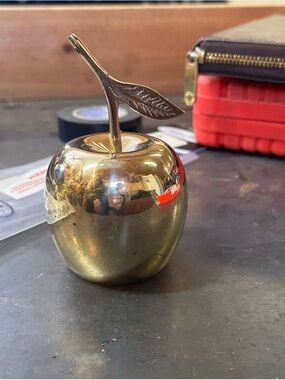 Brass Apple Decorative Bell Vntge